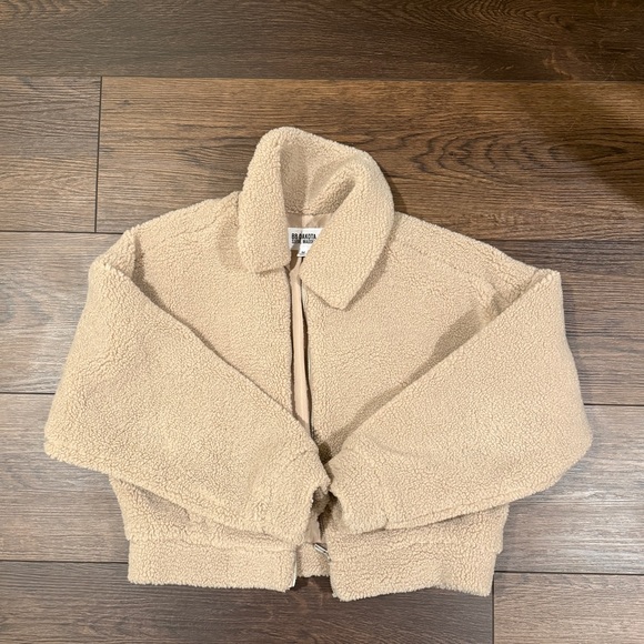 BB Dakota by Steve Madden Jackets & Blazers - BB Dakota by Steve Madden Tan Teddy Jacket Sz M